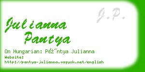 julianna pantya business card